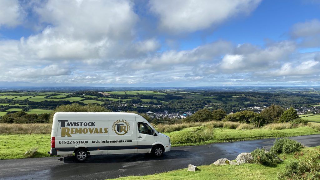 tavistock removals van on moors